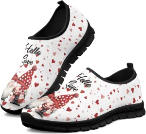 Valentine's Day Casual Sneakers for Women Dwarf Lovers Women Slip On Shoes Size 10 Women's Romantic Shoes Lightweight Outdoor Walking Shoes Adult Tennis Shoes