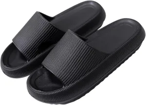VALICLUD Indoor Slippers Soft Breathable Massage Bath Slippers for Women Men Guests