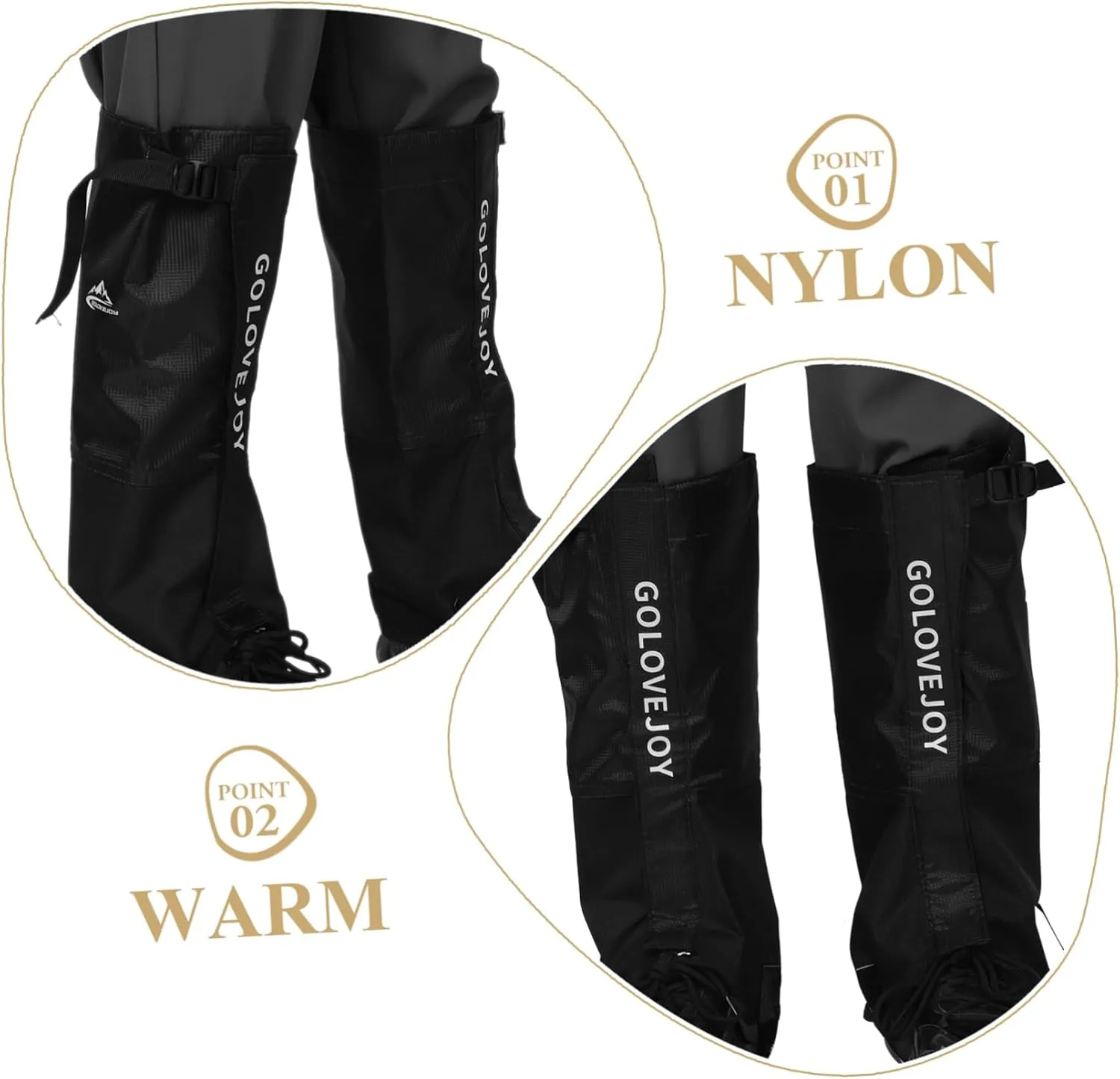 VANZACK Boots Snowshoeing Equipment Hiking Boot Gaiters Warm Hiking Legging Covers Hiking Leg Covers Hiking