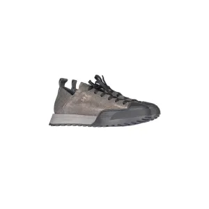 Vegetal Lamè sneaker in Piombo