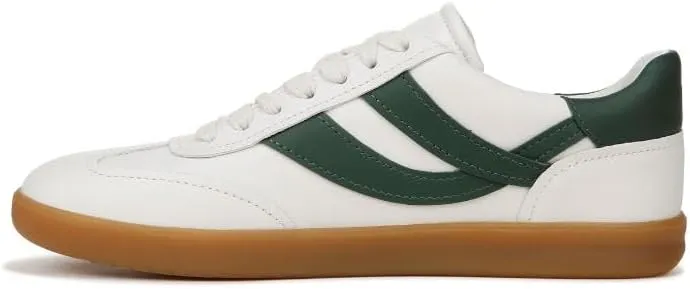 Vince Womens Oasis-W Lace Up Fashion Sneaker Chalk White/Pine Green Leather 5 M