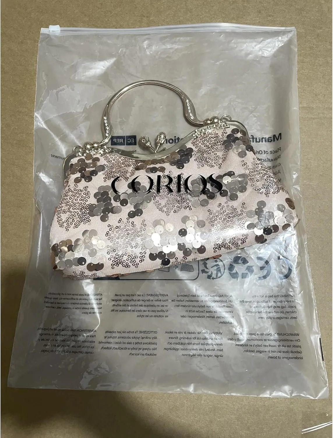 Vintage 1920s Evening Bag for Women Velvet Clutch Bag Sparkly Sequin Handbag Bridal Wedding Purse