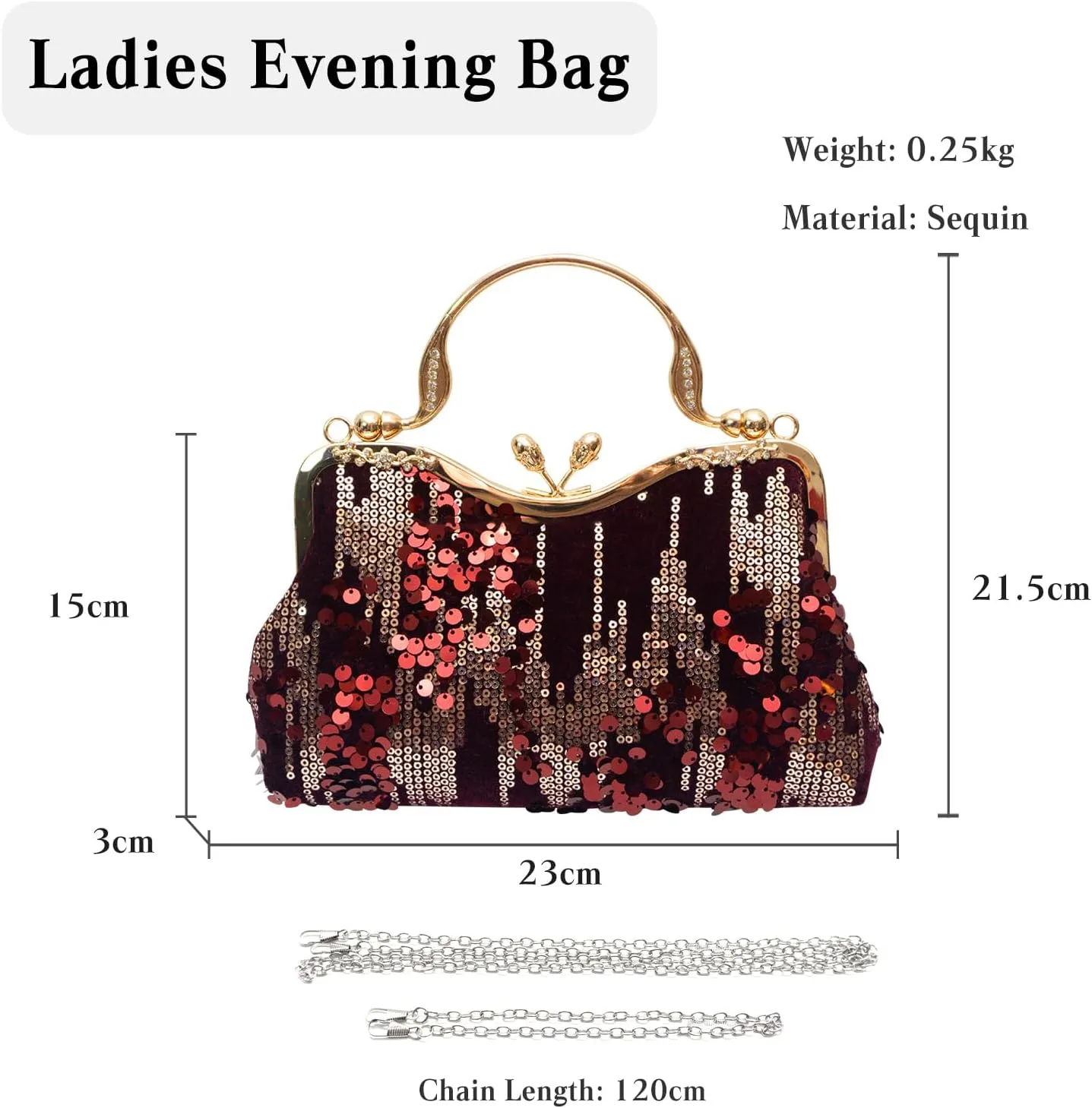 Vintage 1920s Evening Bag for Women Velvet Clutch Bag Sparkly Sequin Handbag Bridal Wedding Purse