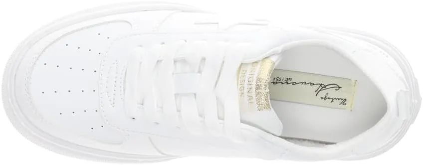 Vintage Havana Womens Hunter Platform Lace Up Sneakers Shoes Casual - White