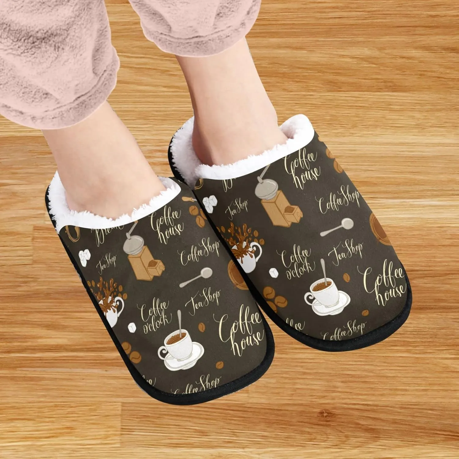 visesunny Floral Slippers Soft Memory Foam Non-Slip Indoor House Slippers Home Shoes for Bedroom Hotel Travel Spa