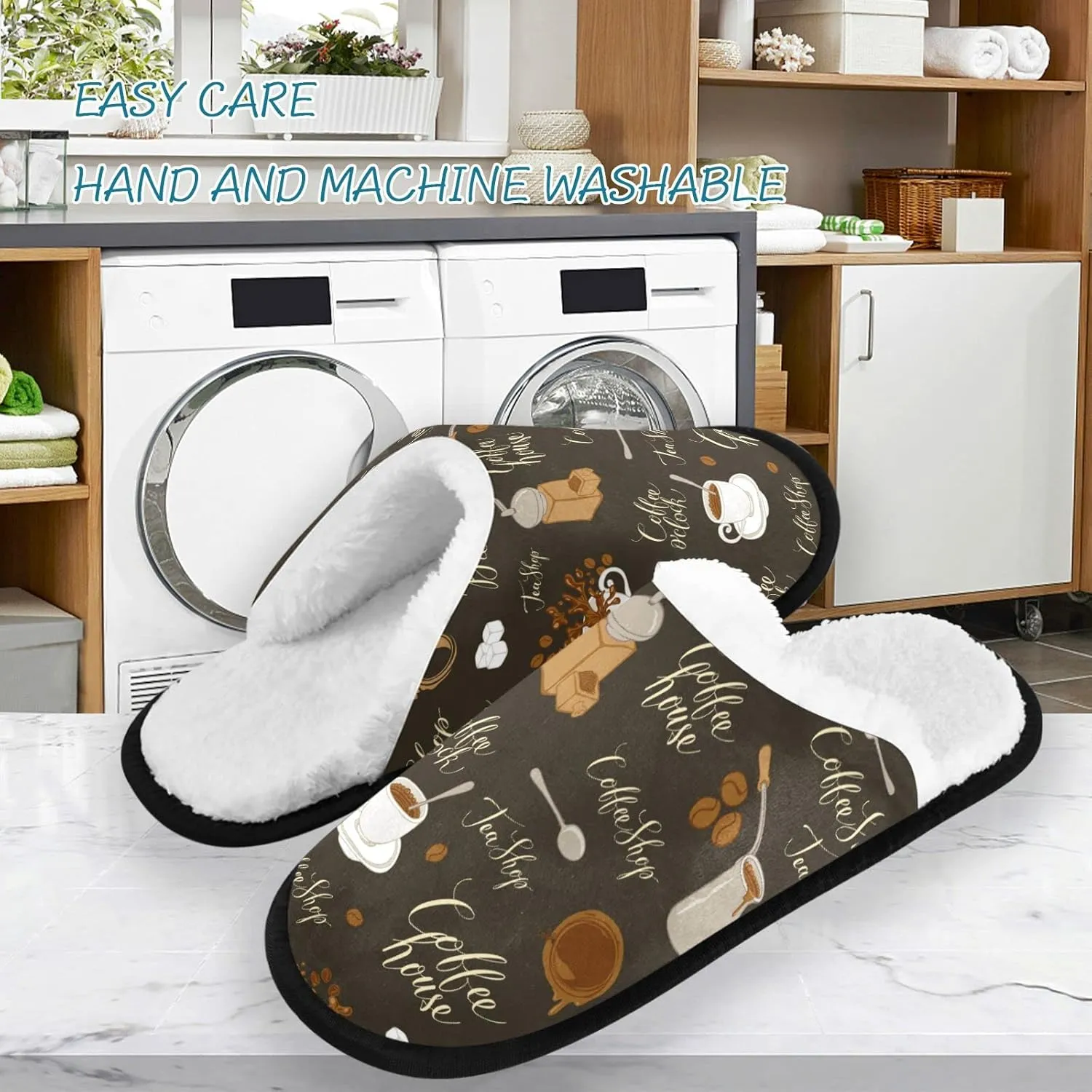 visesunny Floral Slippers Soft Memory Foam Non-Slip Indoor House Slippers Home Shoes for Bedroom Hotel Travel Spa