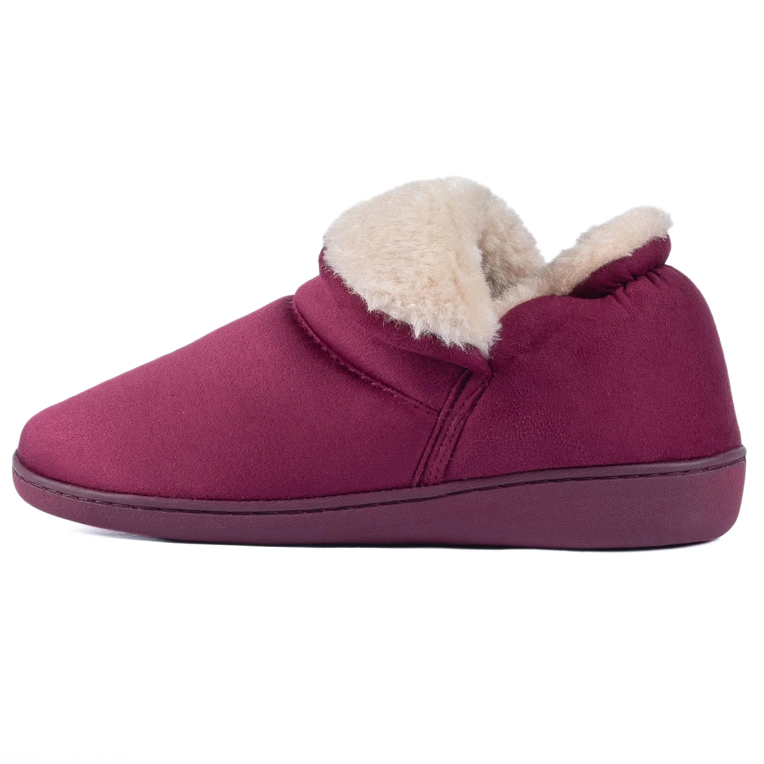 VONMAY Women's Faux Fur Suede House Booties Memory Foam Slippers