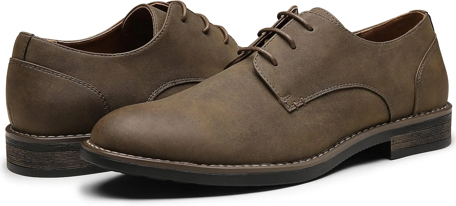 Vostey Mens Dress Shoes Business Casual Shoes Wingtip Brogue Oxford Shoes for Men