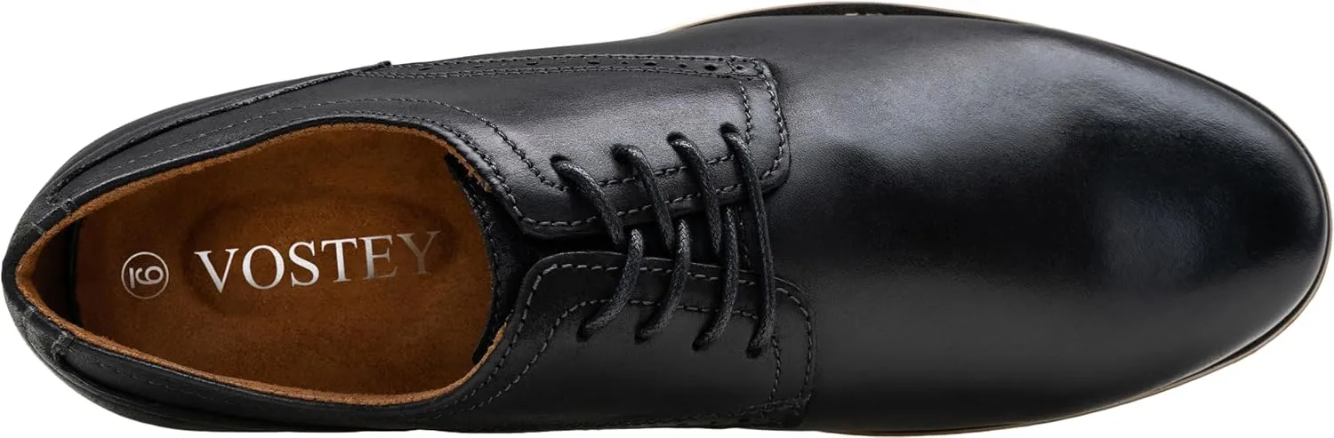 Vostey Men's Dress Shoes Leather Casual Dress Shoes for Men Leather Business Oxford Shoes for Men