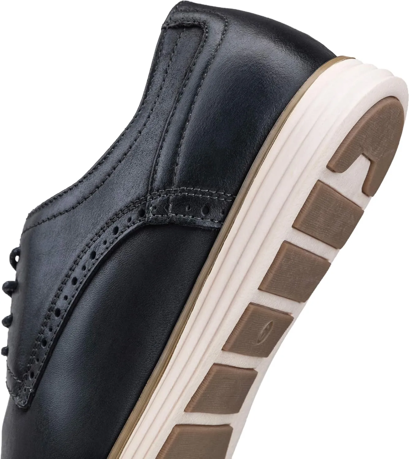 Vostey Men's Dress Shoes Leather Casual Dress Shoes for Men Leather Business Oxford Shoes for Men
