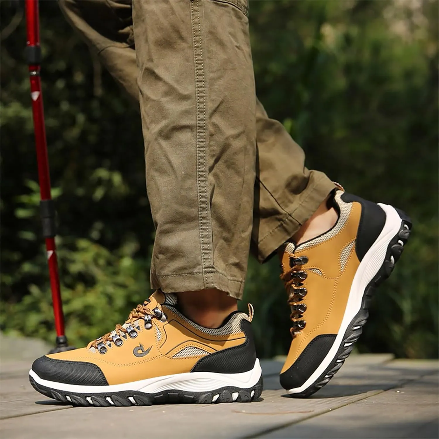 Walking Shoes For Men Slip-On Loafer Trekking Shoes Work Sneakers Waterproof Sneakers Hiking Sneakers Work Shoes