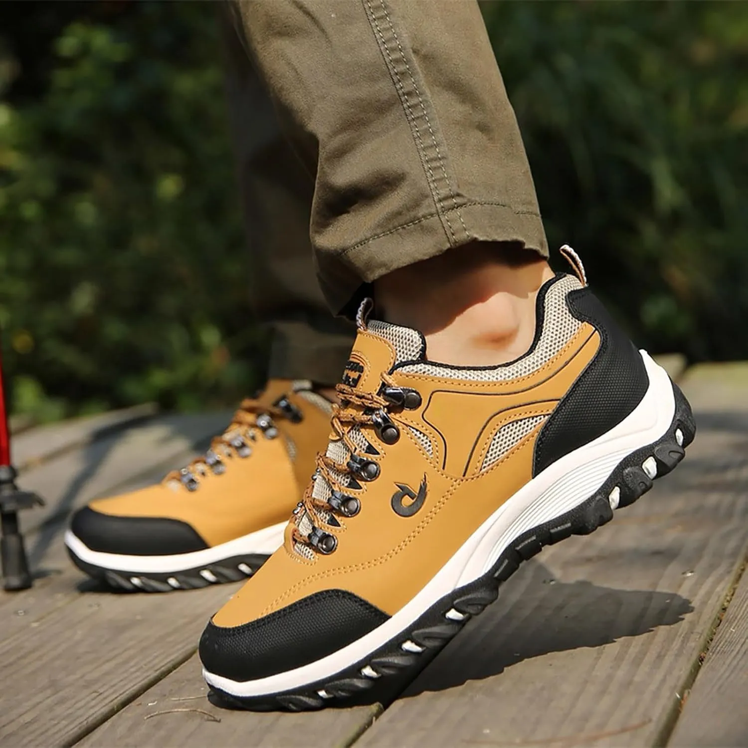Walking Shoes For Men Slip-On Loafer Trekking Shoes Work Sneakers Waterproof Sneakers Hiking Sneakers Work Shoes