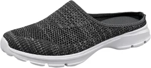 Walking Sneakers for Women 2024 Summer Mules Slip-On Backless Orthopedic Shoes Breathable Slippers Closed Toe Slides