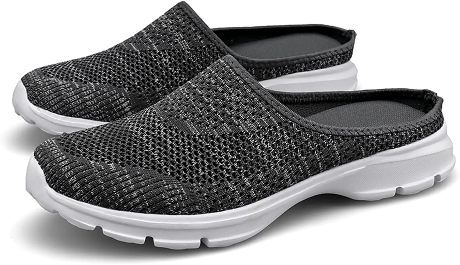 Walking Sneakers for Women 2024 Summer Mules Slip-On Backless Orthopedic Shoes Breathable Slippers Closed Toe Slides