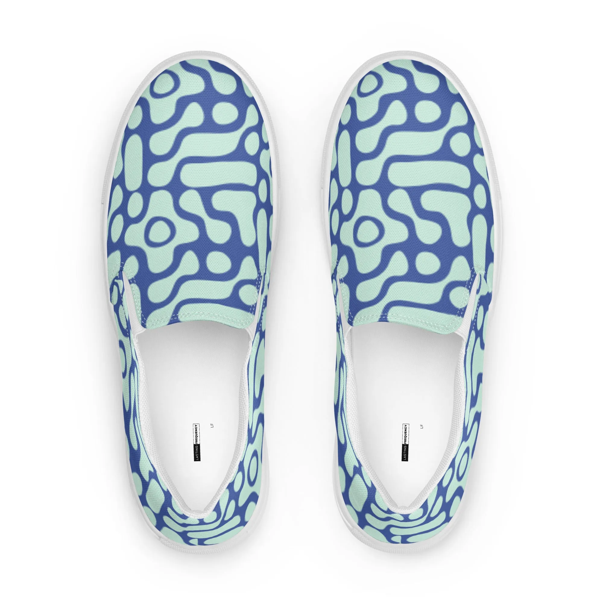 Warped slip-on shoes