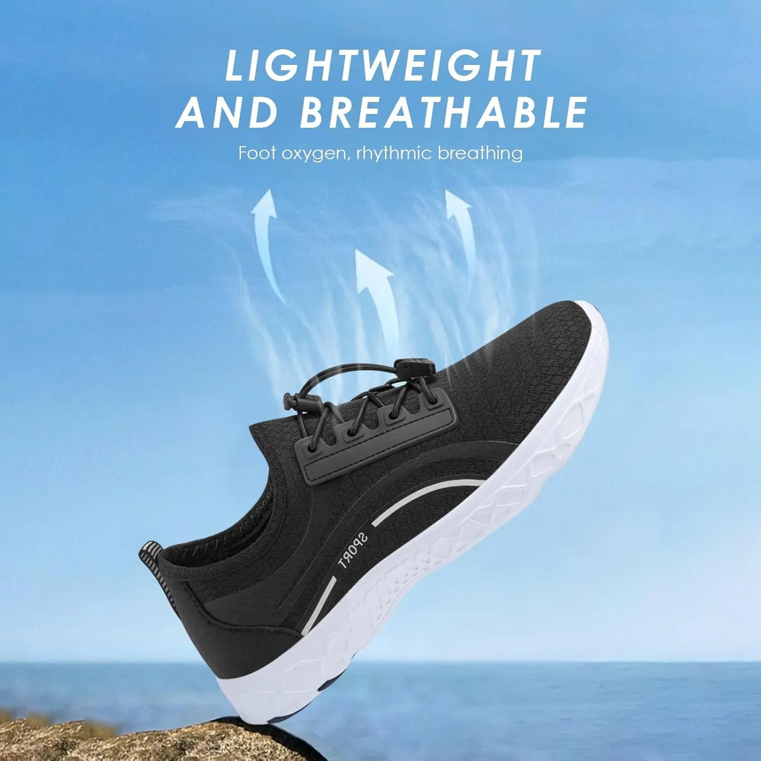 Water Shoes for Men Women Mesh Barefoot Hiking Swim River Shoes Adult Lake Pool Aqua Socks Beach Surfing Kayaking Sport Accessories Camping