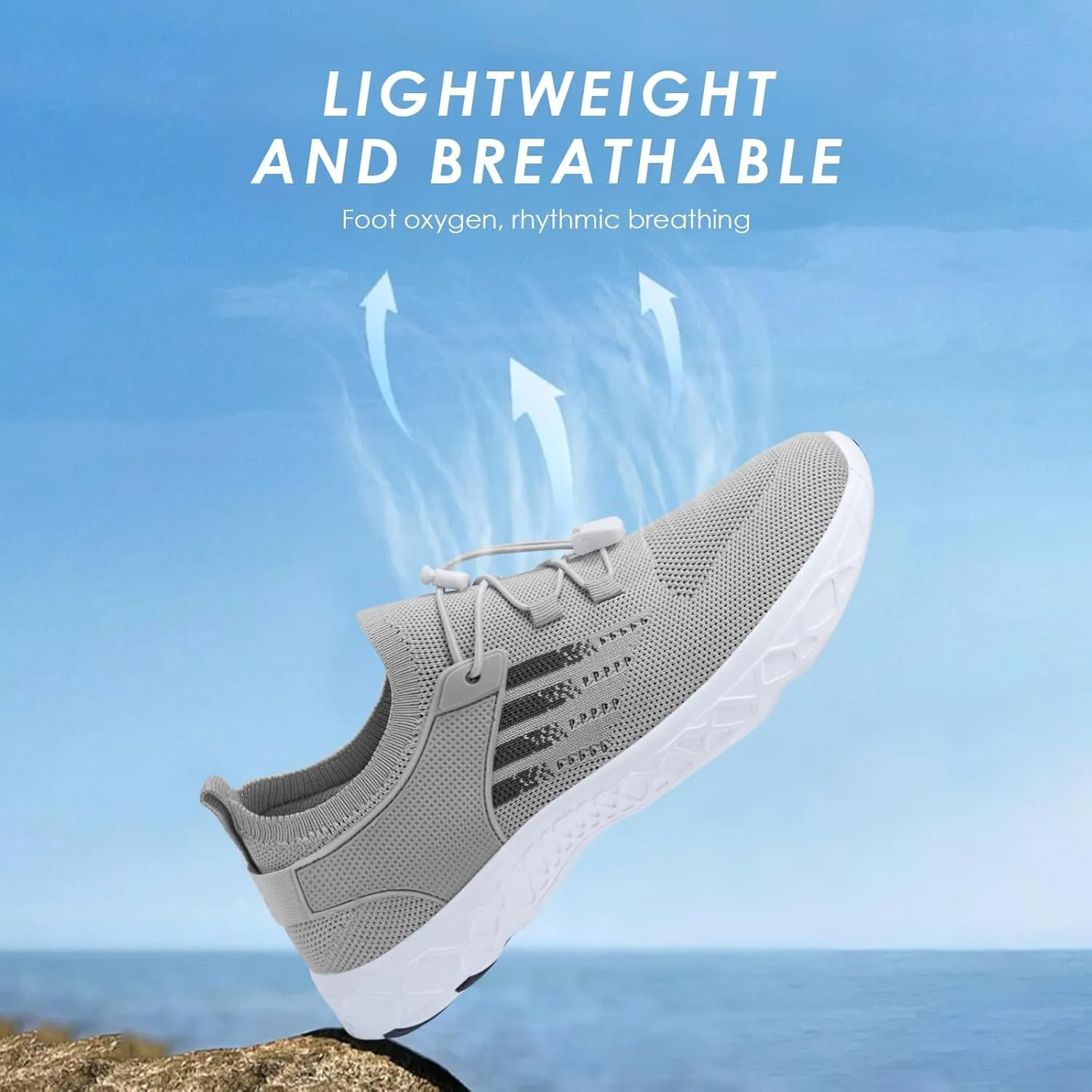 Water Shoes for Men Women Mesh Barefoot Hiking Swim River Shoes Adult Lake Pool Aqua Socks Beach Surfing Kayaking Sport Accessories Camping