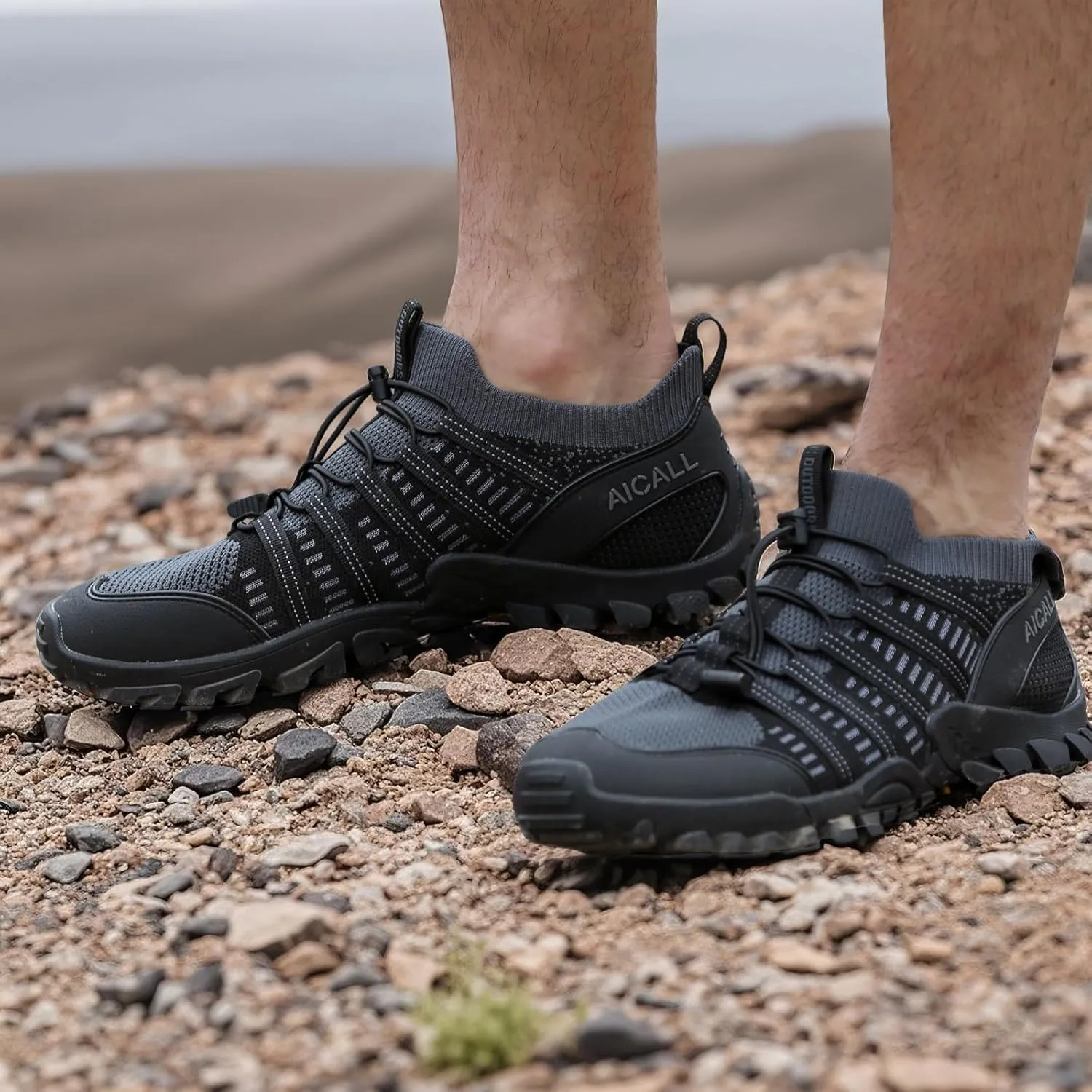Water Shoes Mens Quick Dry Outdoor Hiking Shoes Barefoot Aqua Shoes Beach Walking Boating Camping Fishing Shoes