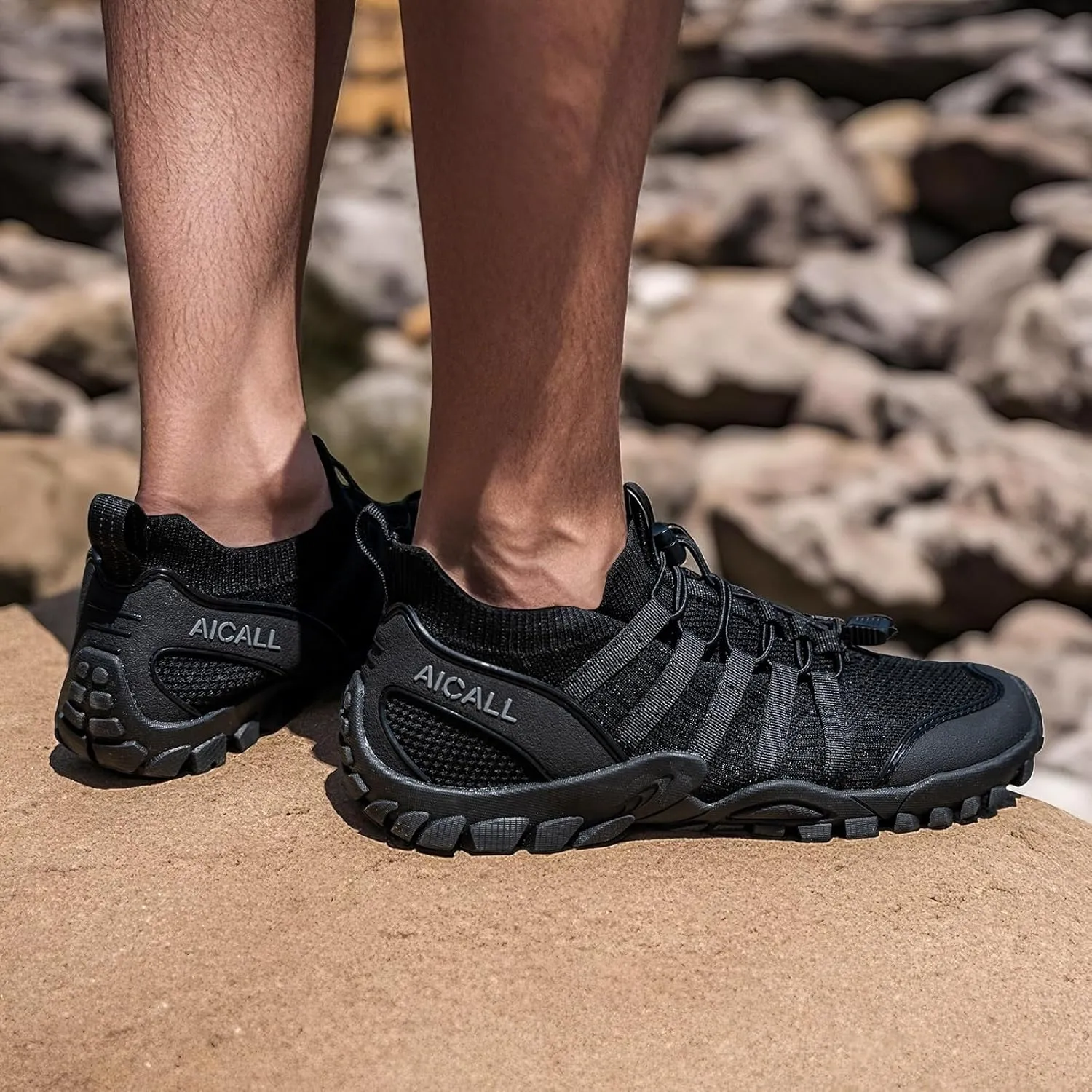 Water Shoes Mens Quick Dry Outdoor Hiking Shoes Barefoot Aqua Shoes Beach Walking Boating Camping Fishing Shoes