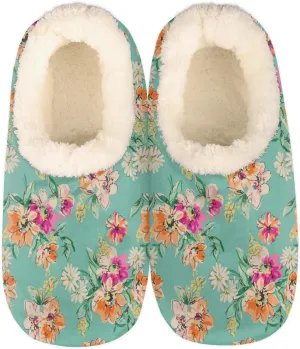 Watercolor Daisy Flower House Slippers for Women Men Winter Warm Cozy Fuzzy Shoes Soft Non Slip Indoor Outdoor Slippers for Home Bedroom Kitchen, M
