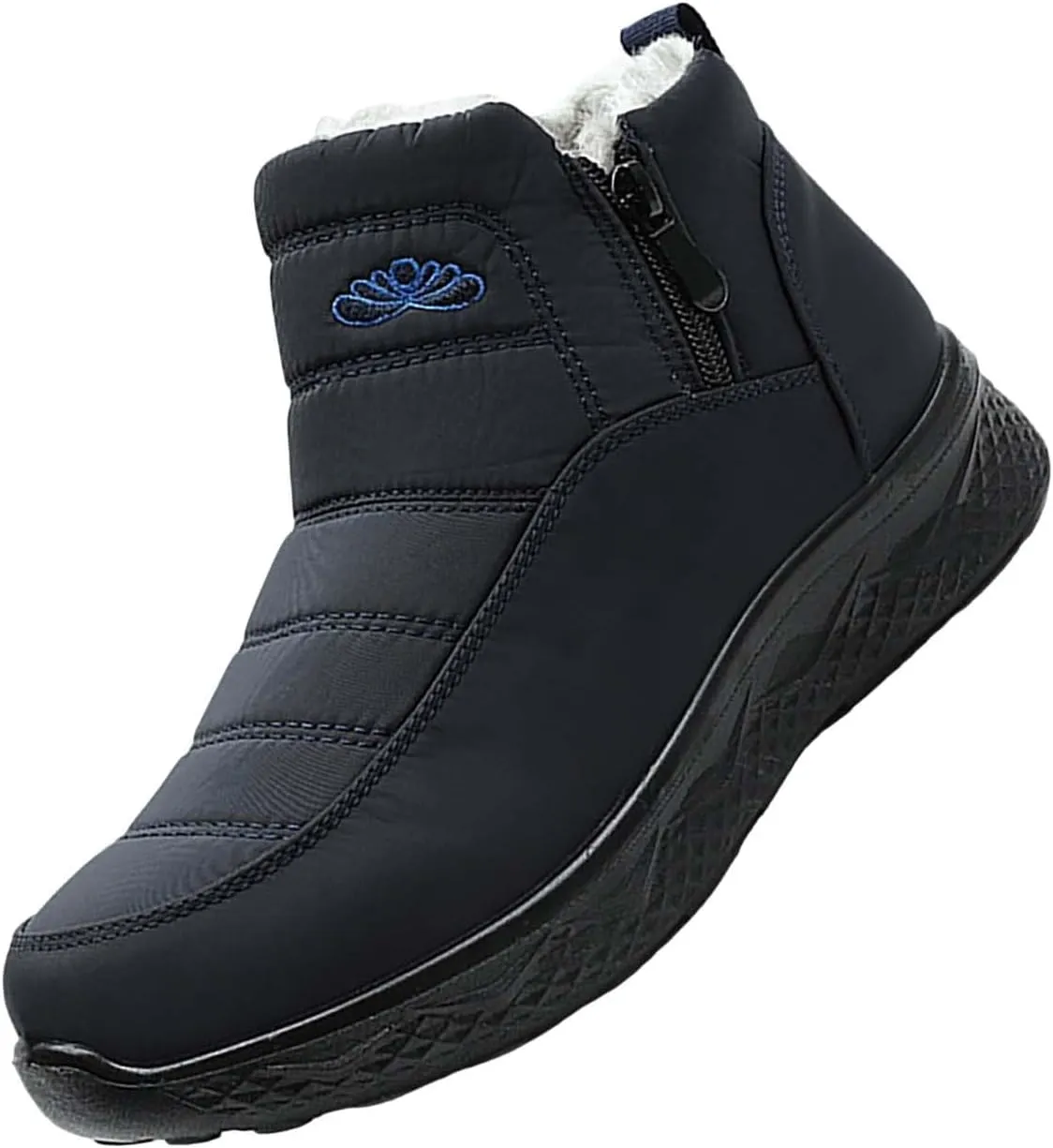 Waterproof Boots for Women Anti-Slip Mid-Calf Snow Boots Warm Outdoor Comfortable Hiking Booties
