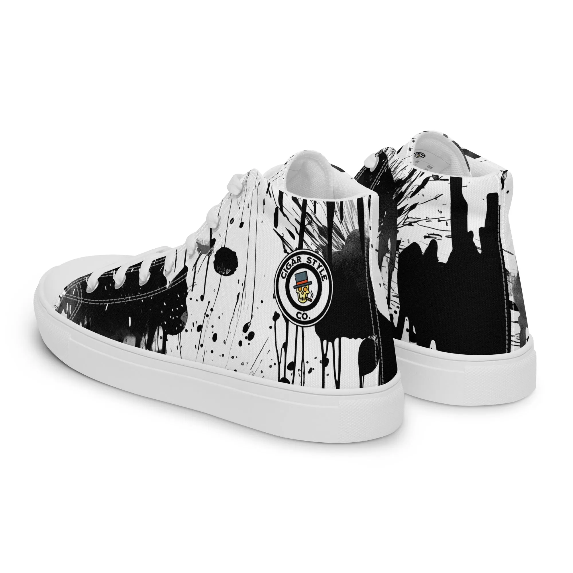 White Street Style High Top Canvas Shoes