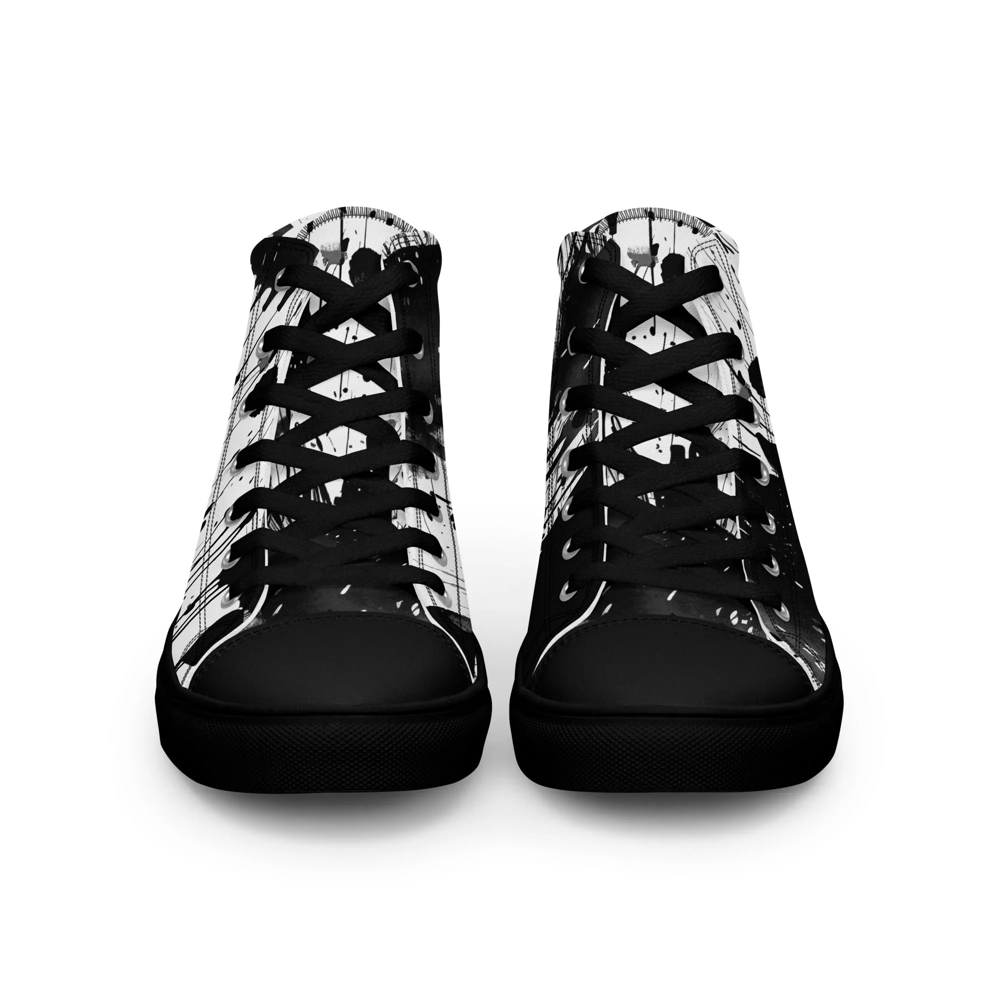 White Street Style High Top Canvas Shoes