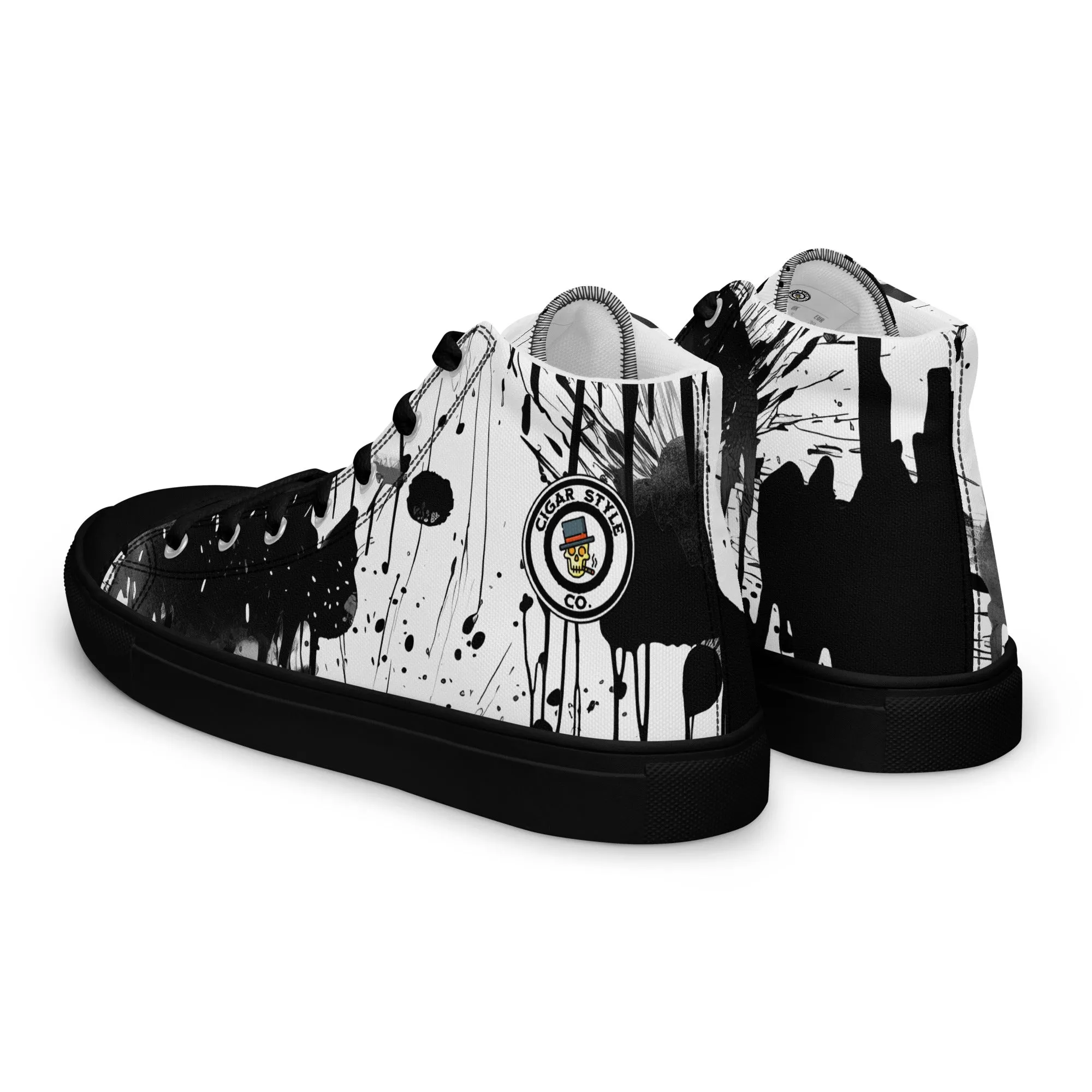 White Street Style High Top Canvas Shoes