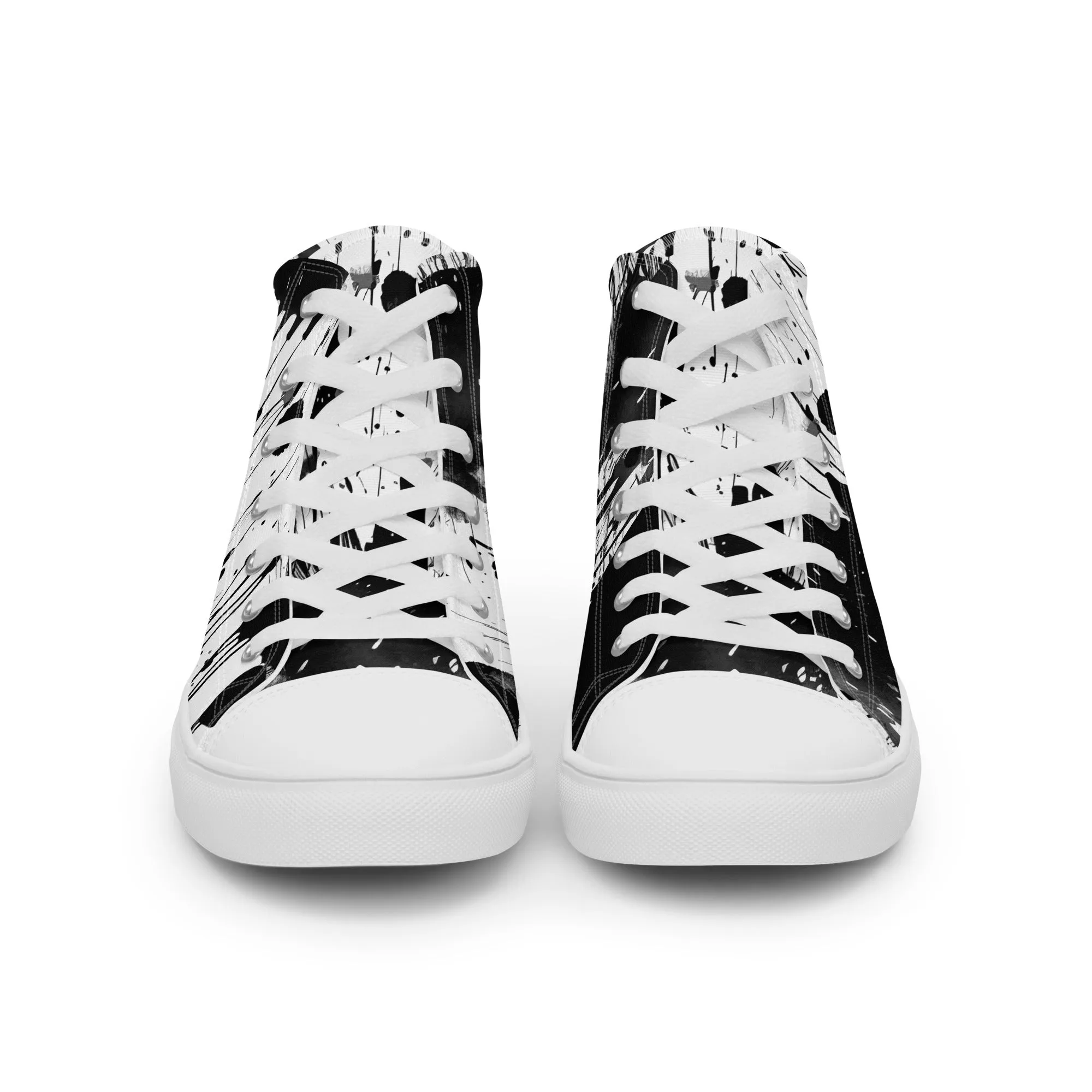 White Street Style High Top Canvas Shoes