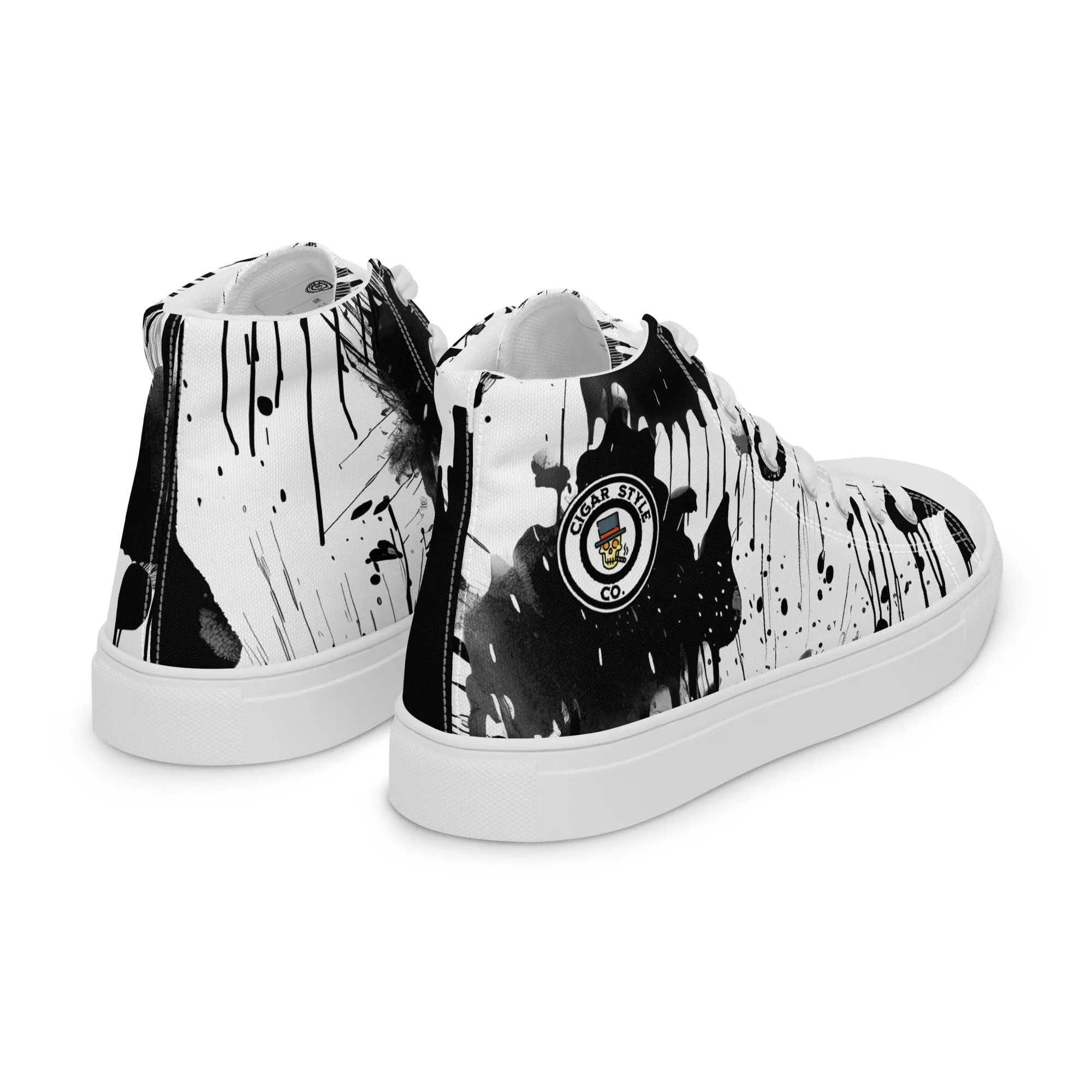 White Street Style High Top Canvas Shoes