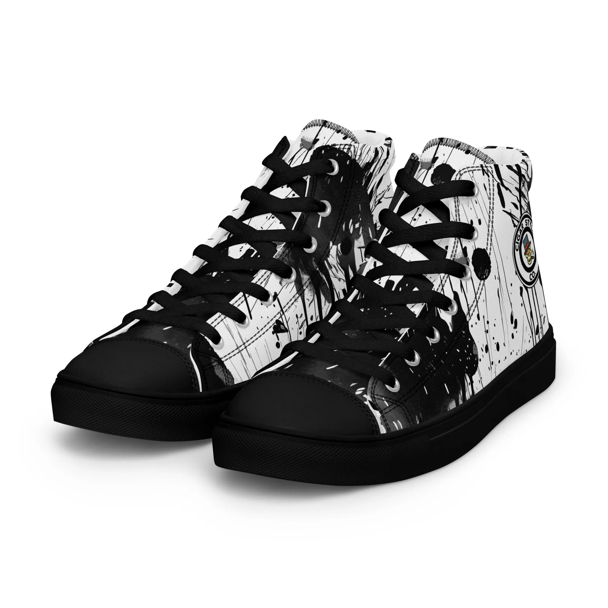 White Street Style High Top Canvas Shoes