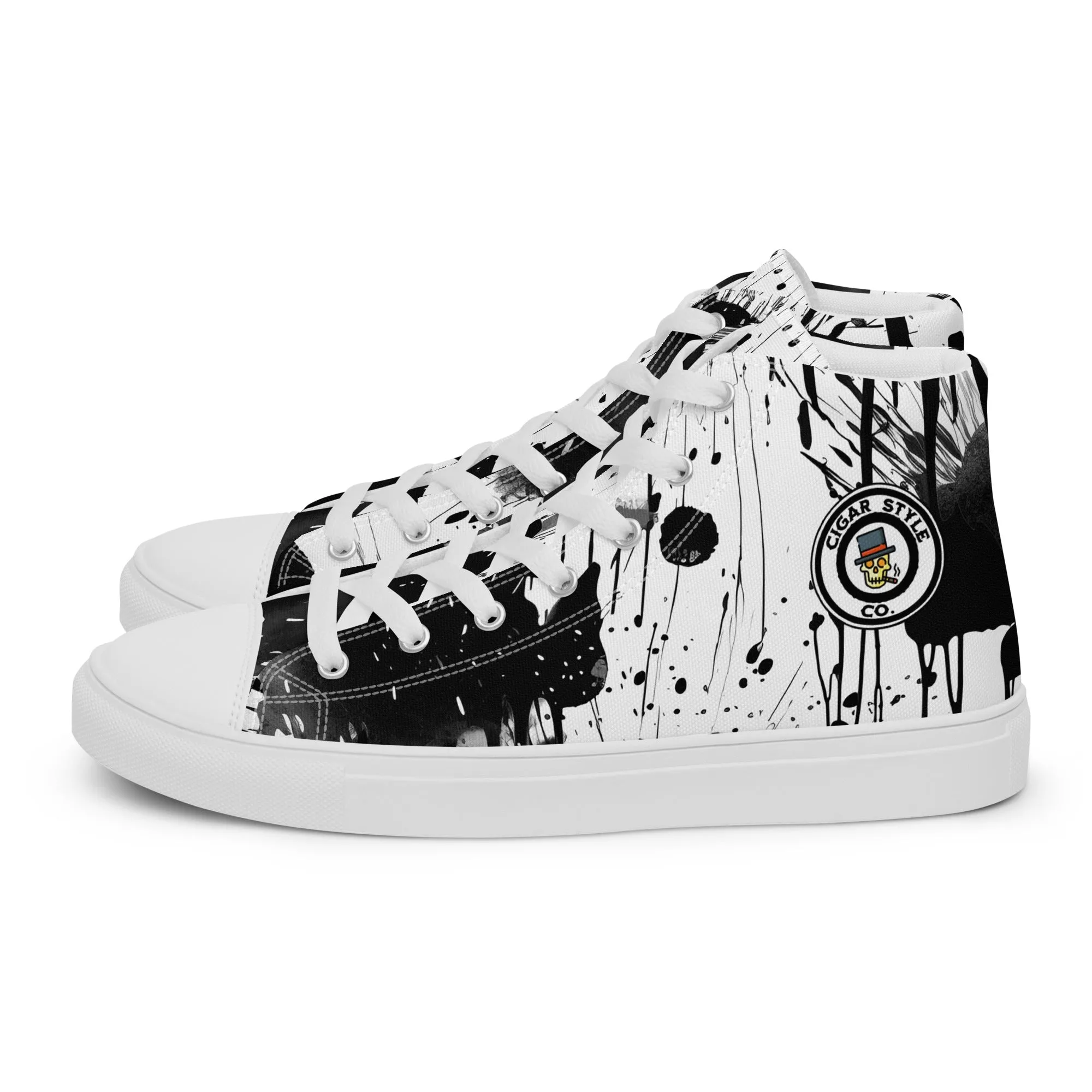 White Street Style High Top Canvas Shoes