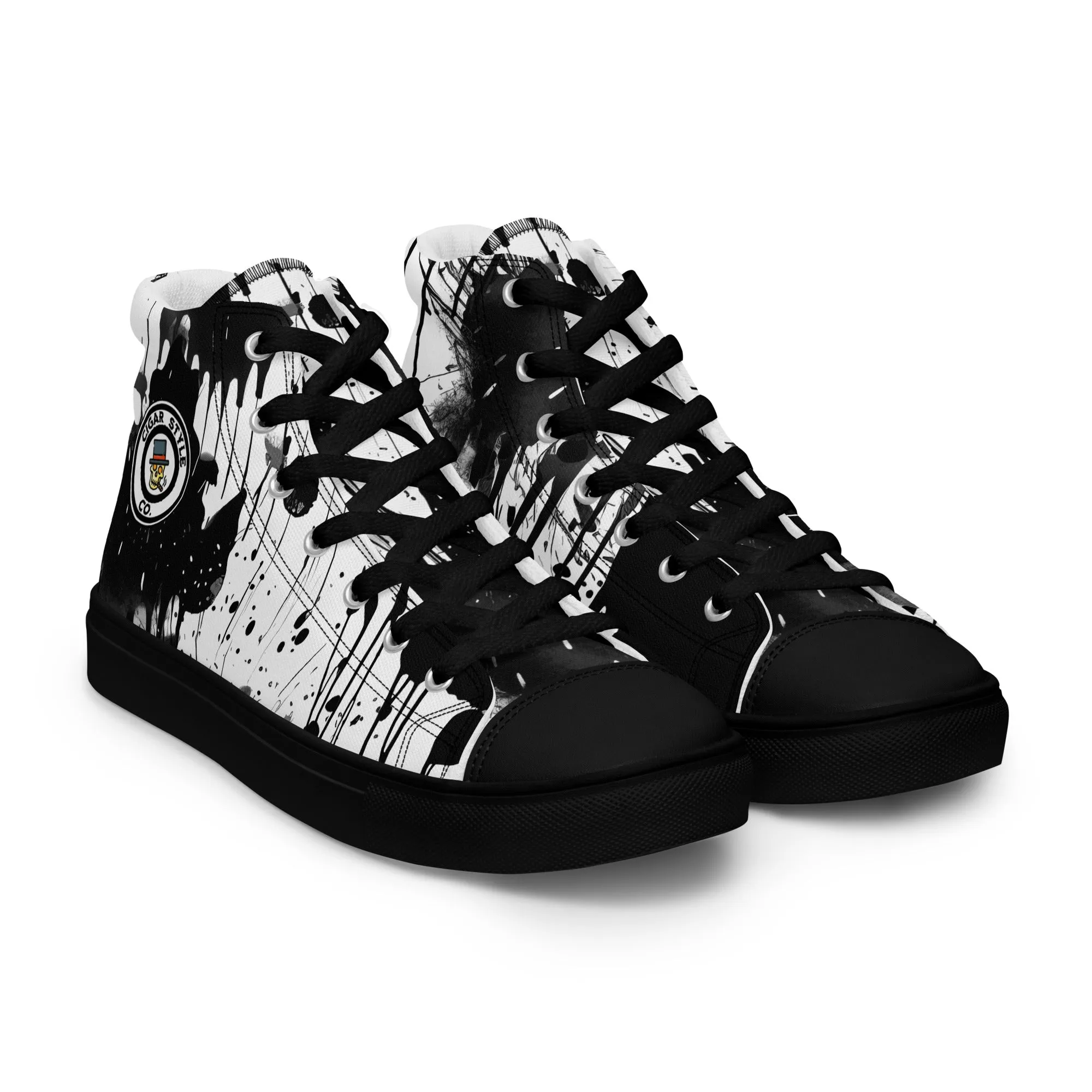 White Street Style High Top Canvas Shoes
