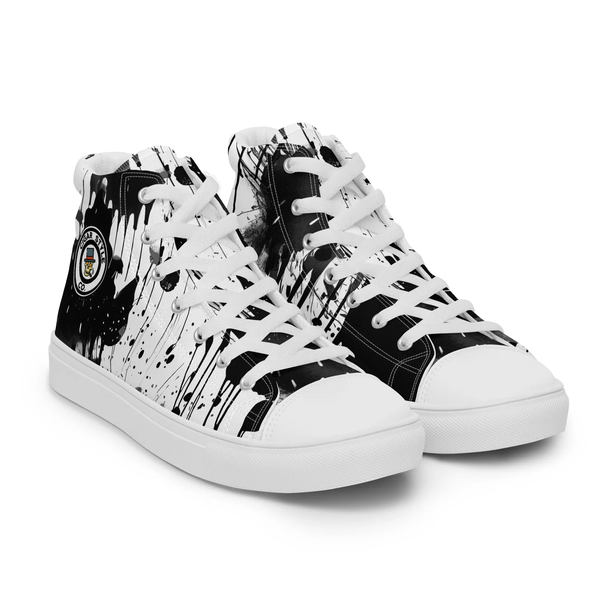 White Street Style High Top Canvas Shoes