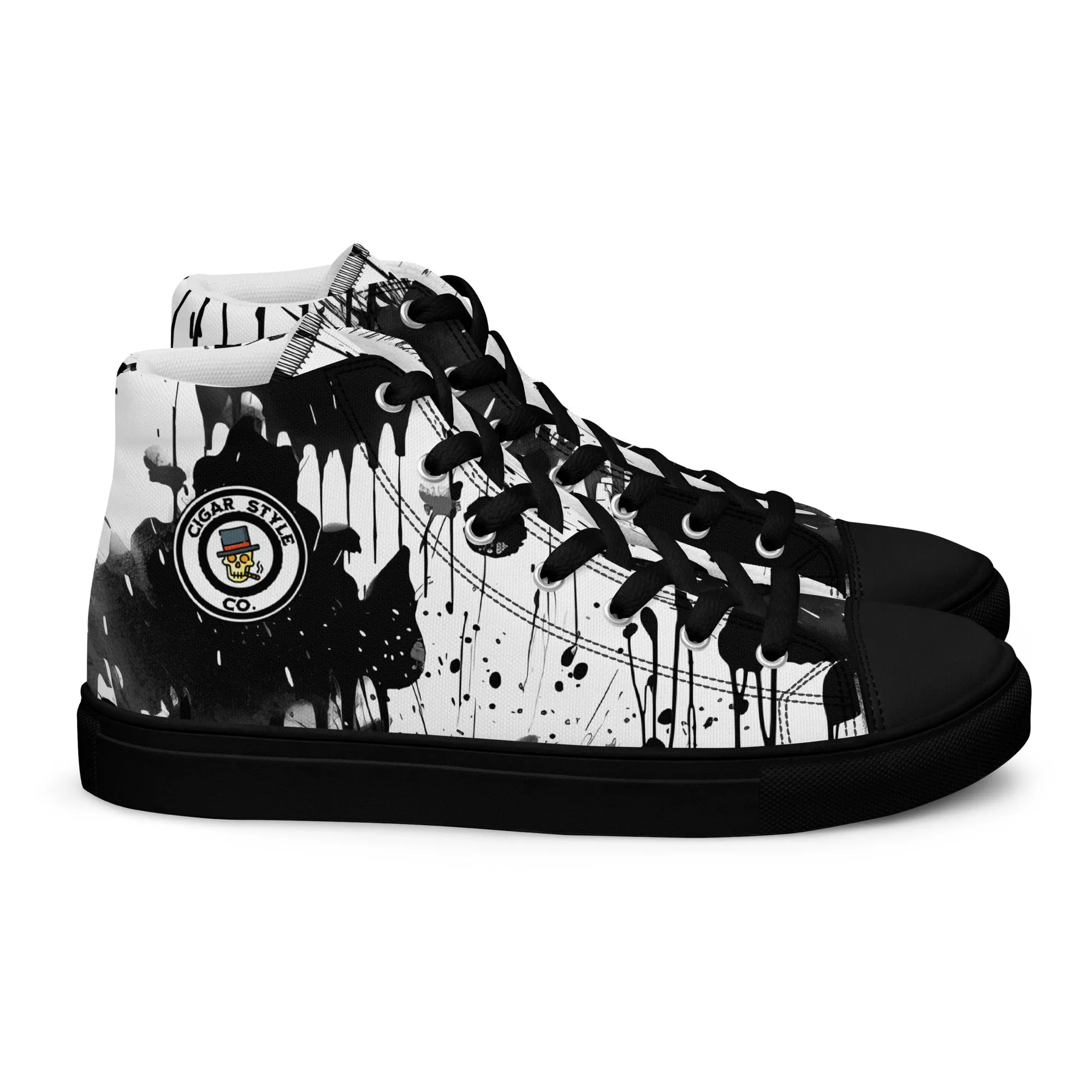 White Street Style High Top Canvas Shoes