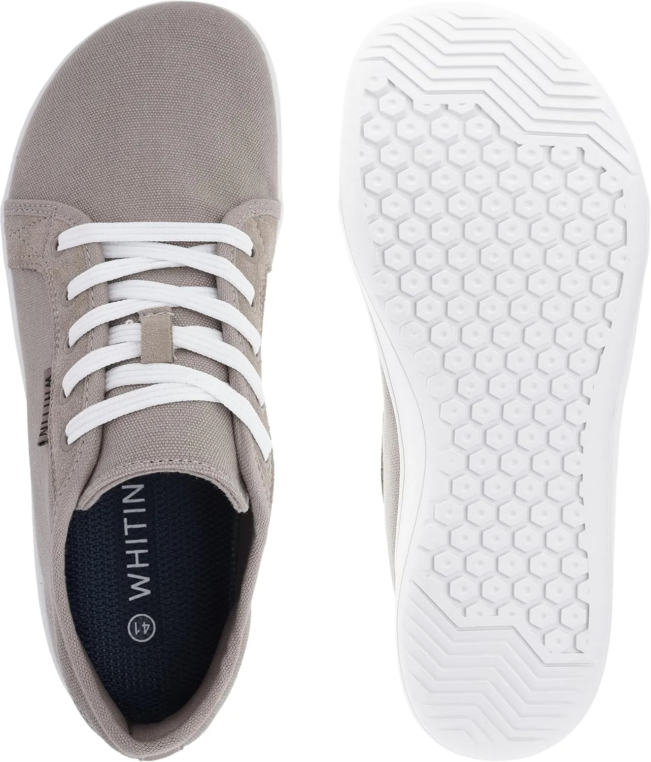 WHITIN Men's Canvas Barefoot Shoes | Wide Toe-Box | Zero-Drop Sole