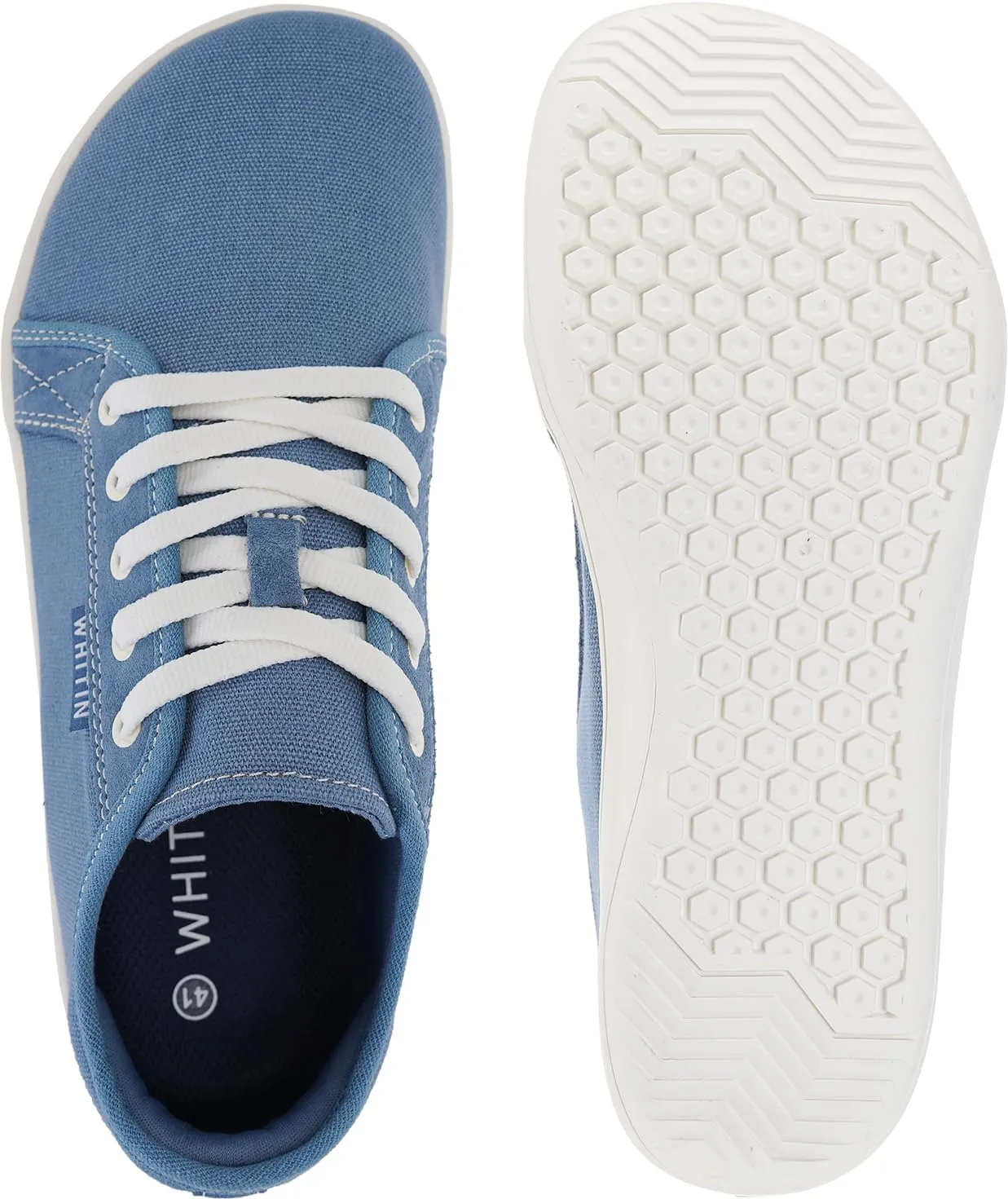 WHITIN Men's Canvas Barefoot Shoes | Wide Toe-Box | Zero-Drop Sole