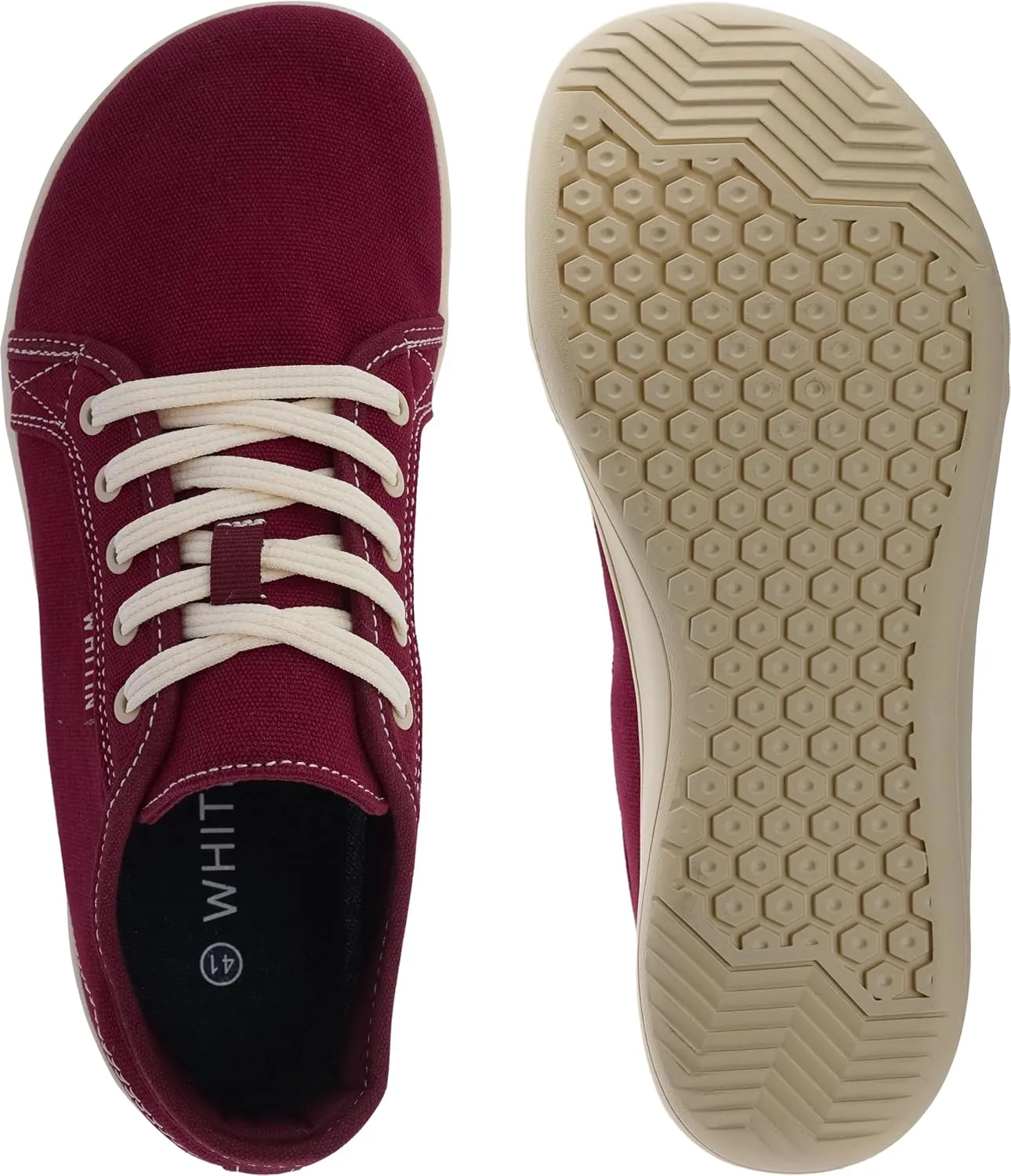 WHITIN Men's Canvas Barefoot Shoes | Wide Toe-Box | Zero-Drop Sole