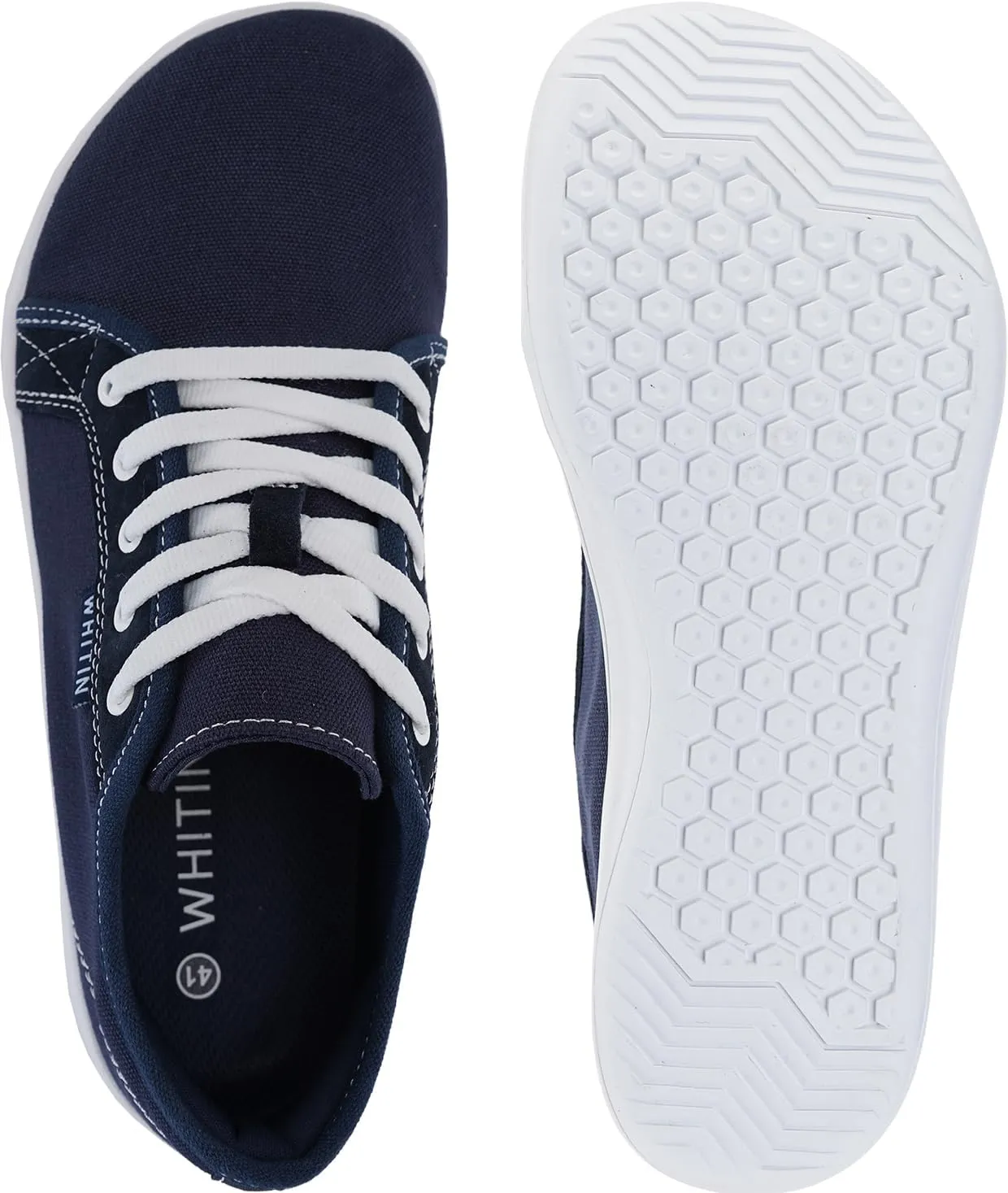 WHITIN Men's Canvas Barefoot Shoes | Wide Toe-Box | Zero-Drop Sole