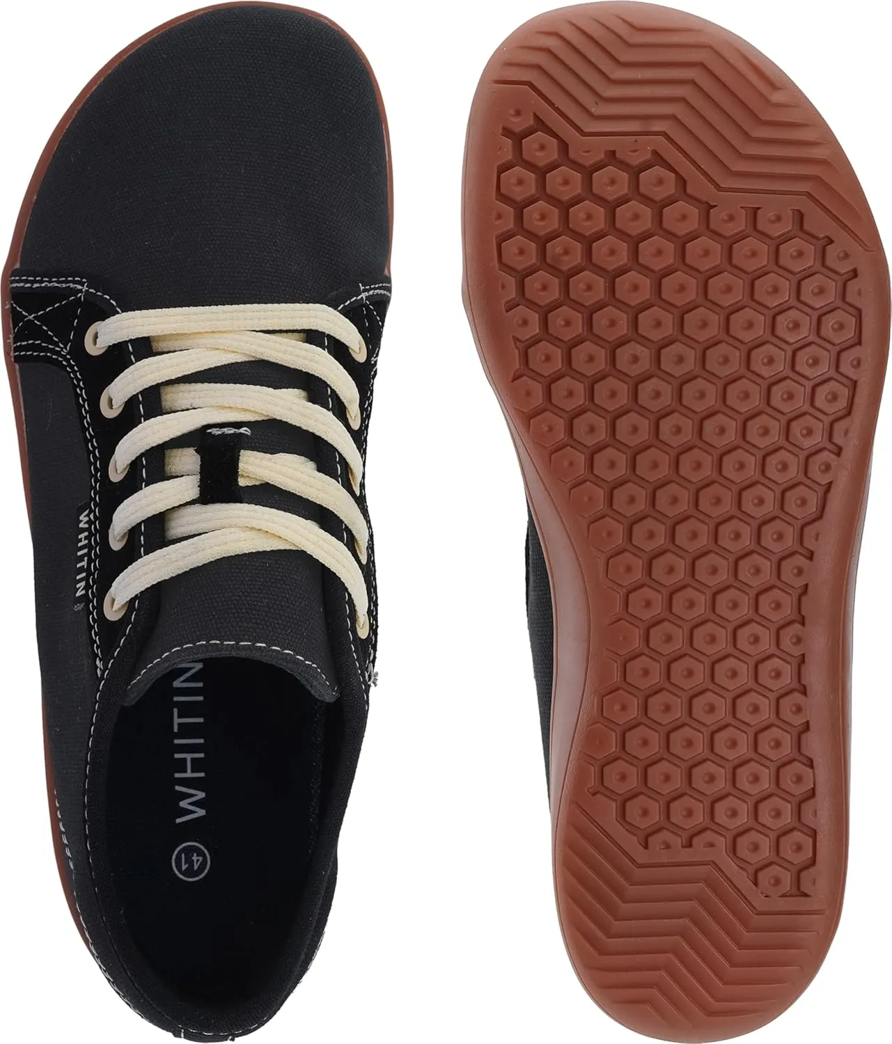 WHITIN Men's Canvas Barefoot Shoes | Wide Toe-Box | Zero-Drop Sole