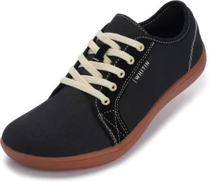WHITIN Men's Canvas Barefoot Shoes | Wide Toe-Box | Zero-Drop Sole
