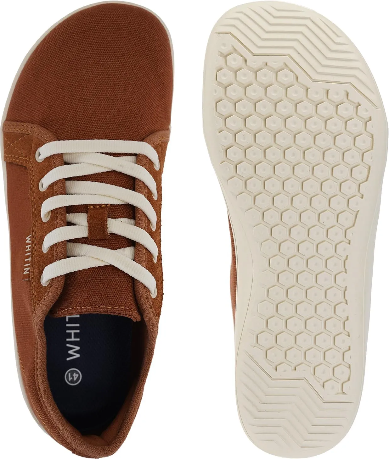 WHITIN Men's Canvas Barefoot Shoes | Wide Toe-Box | Zero-Drop Sole