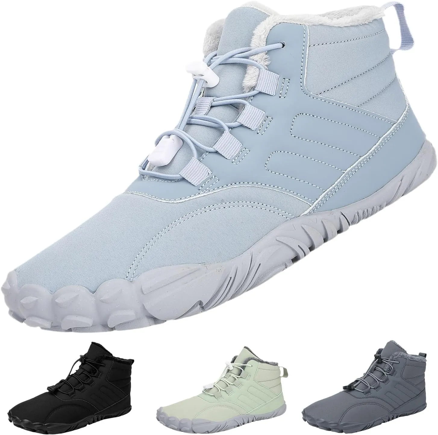 Winter PeakFootwear for Women Men Neuropathy, Hike Barefoot Footwear Men, Non-Slip & Waterproof Barefoot Boots Walking