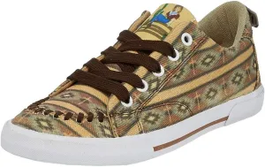 Woman's Ar! Multicolor Southwest Lace Up Brown