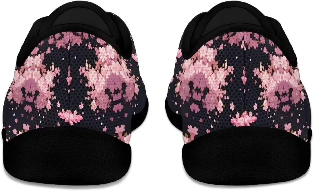 Women Comfortable Lace-Up Barefoot Shoes Lightweight Non Slip Sneakers Wide Toe Slip On Skate Shoe US Size 6-13.5 Black Sole