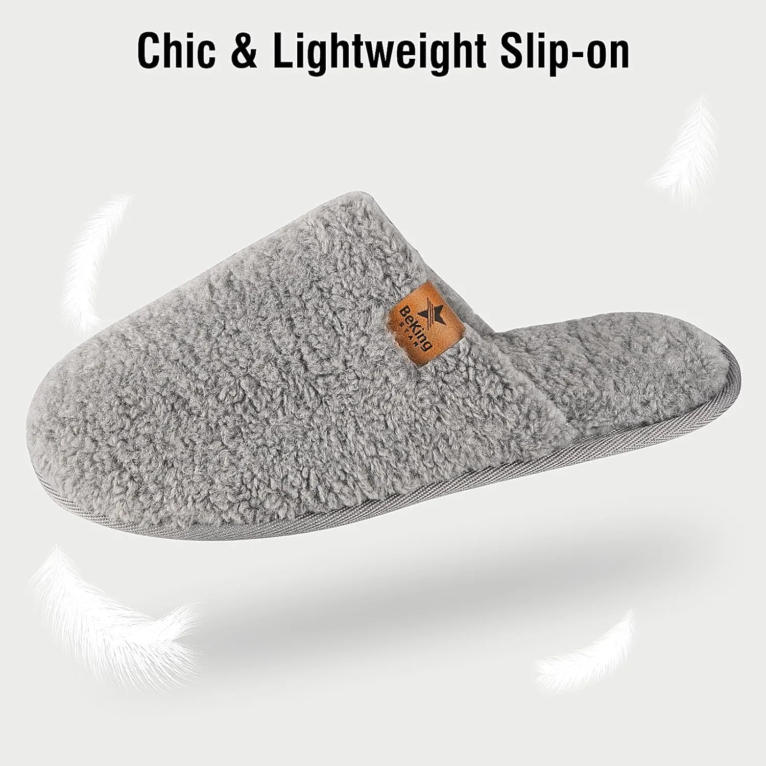 Women Cozy Faux Curly Fur House Memory foam Slippers Ladies Fuzzy Closed Back Indoor Bedroom Shoes
