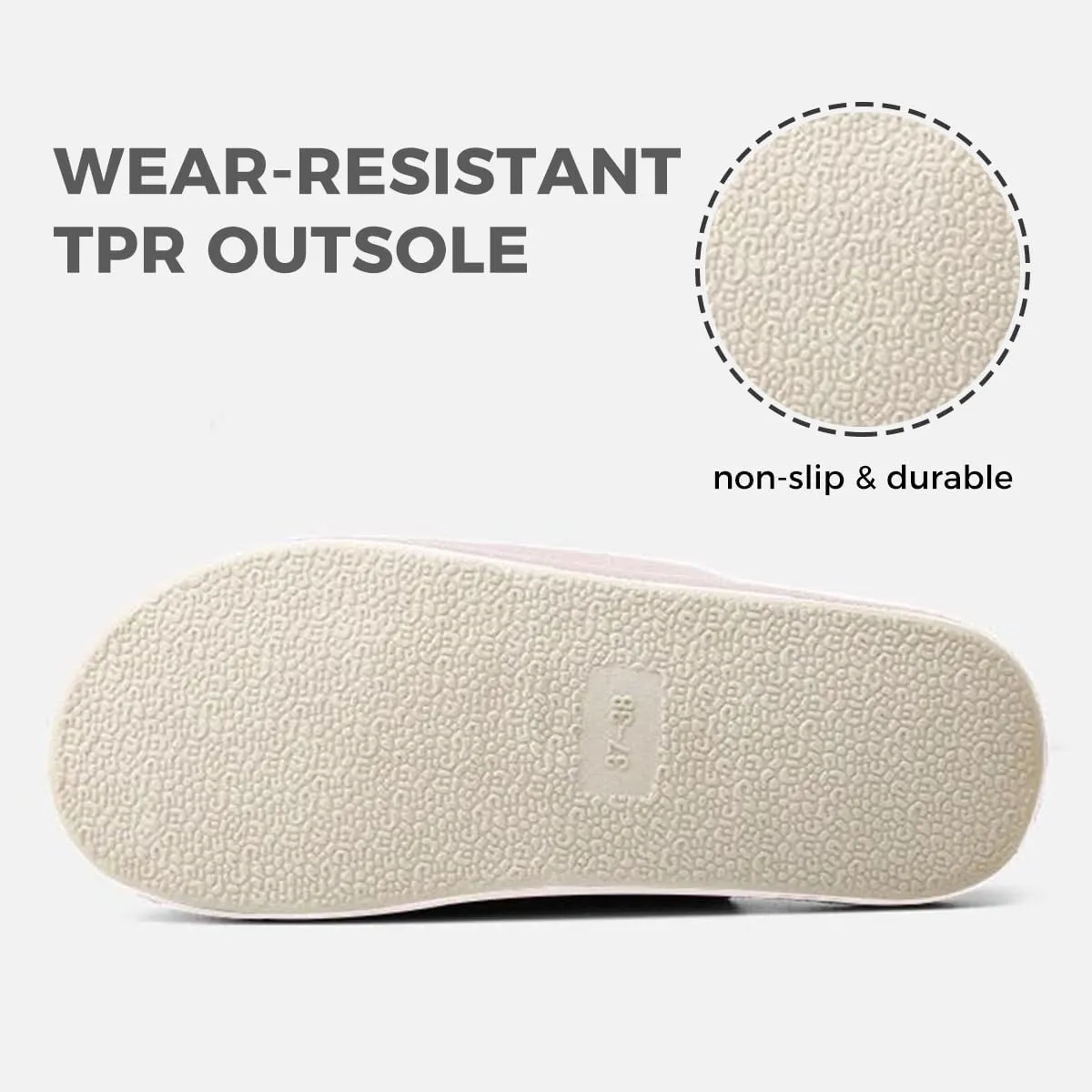 Women Men Comfort House Slippers Warm Home Shoes Anti-Skid Slippers Outdoor Indoor