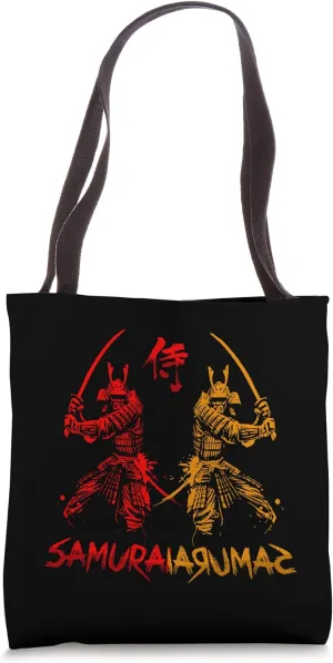WOMEN MEN SAMURAI WARRIOR GRAPHIC TEE Tote Bag