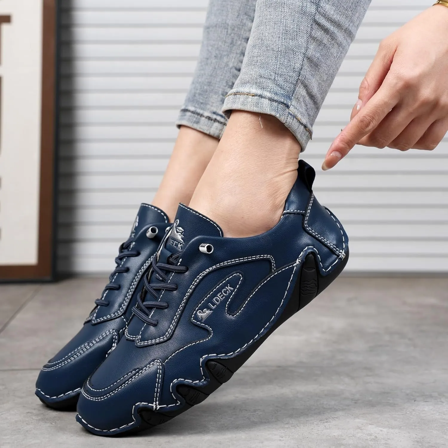Women Orthopedic Walking Shoes for Women Soft Soled Pure Cowhide Corrective Loafers for Women Walking Boots for Women