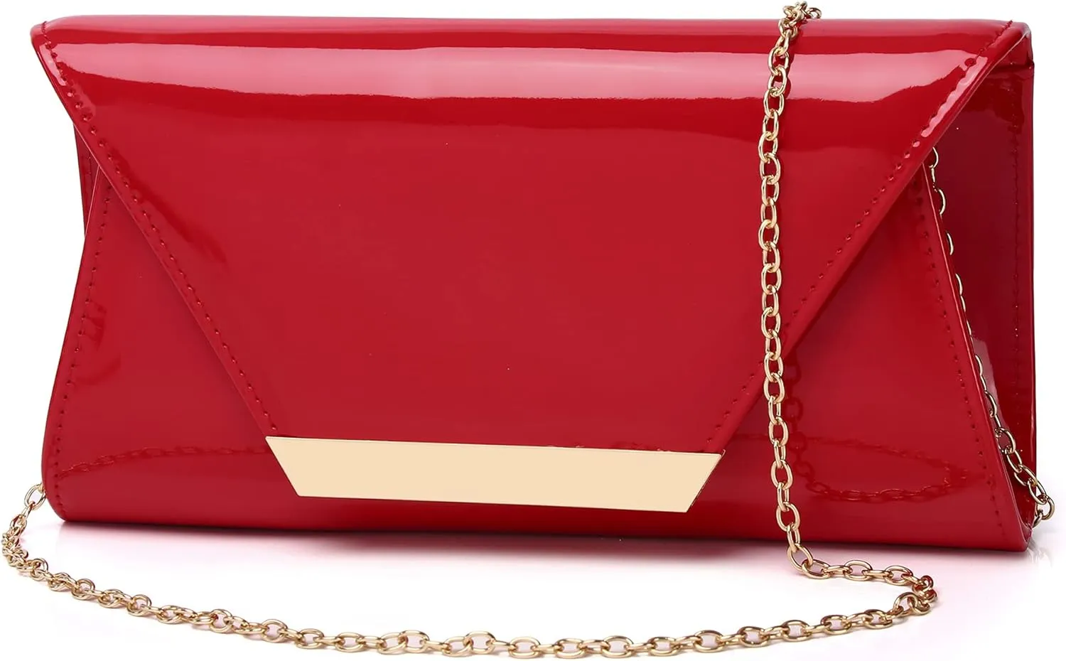 Women Patent Leather Fashion Clutch Purses Evening Bag Handbag Christmas gift